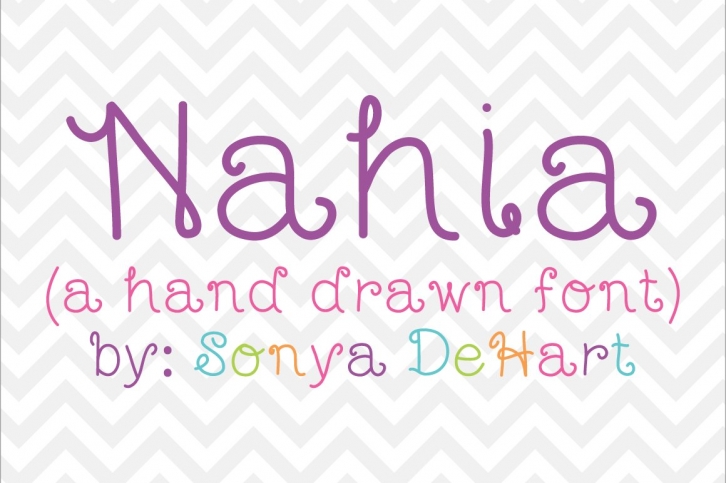 Nahia a Hand Drawn Font Download
