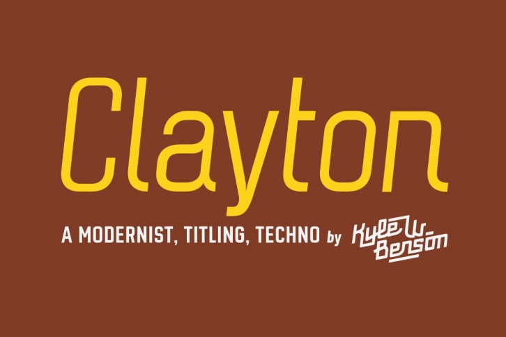 Clayton — The Five Weight Family Font Download