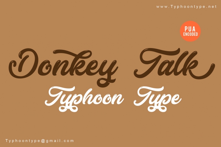 Donkey Talk font Font Download