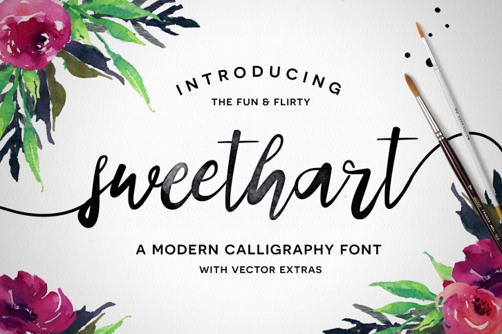 Sweethart Script + Vectors Font Download