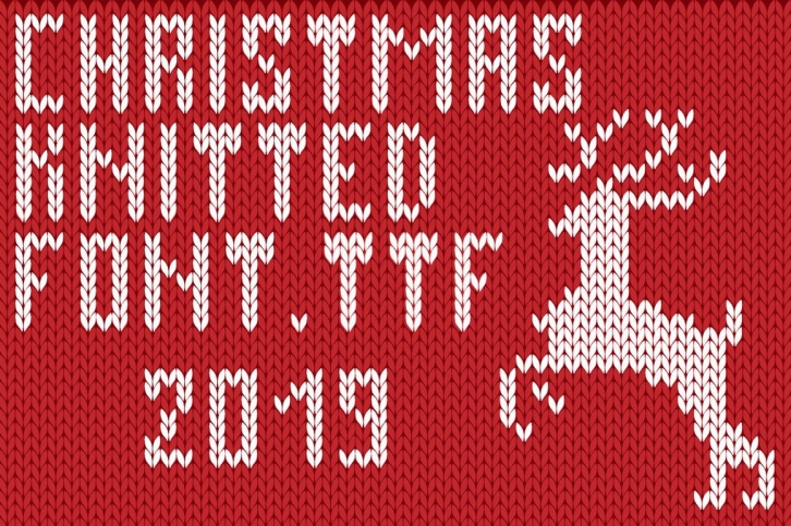 Сhristmas Knitted Ol Font Download