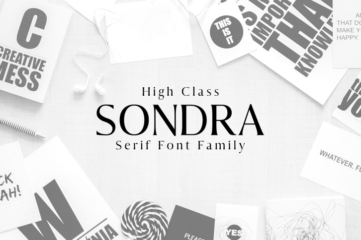 Sondra Serif 6 Family Pack Font Download