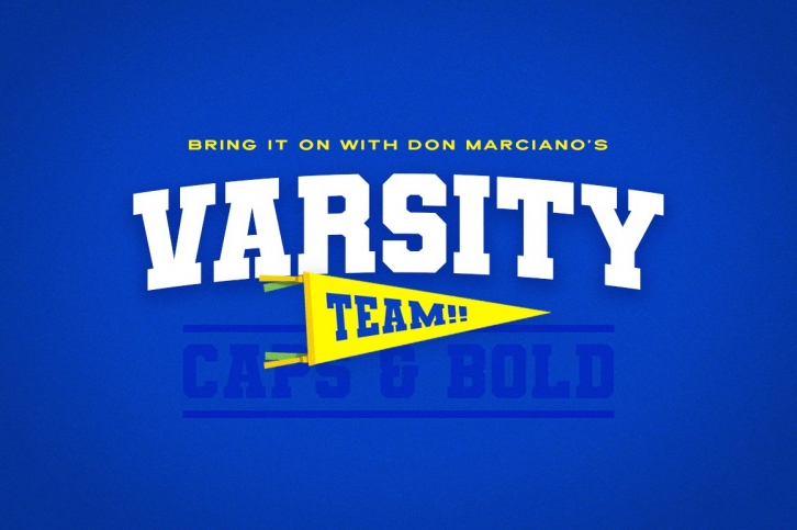 Varsity Team Sports Font Download