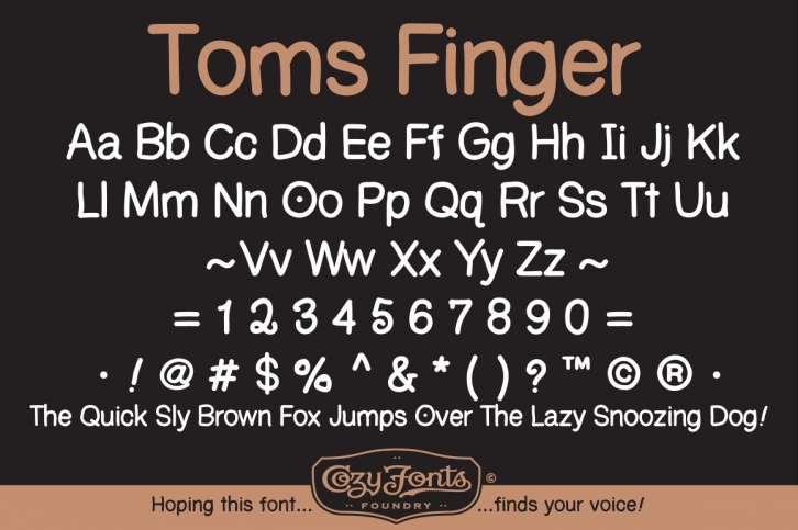 Toms Finger Font Download