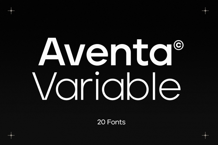 Aventa Geometric Variable Sans-Serif Font Download