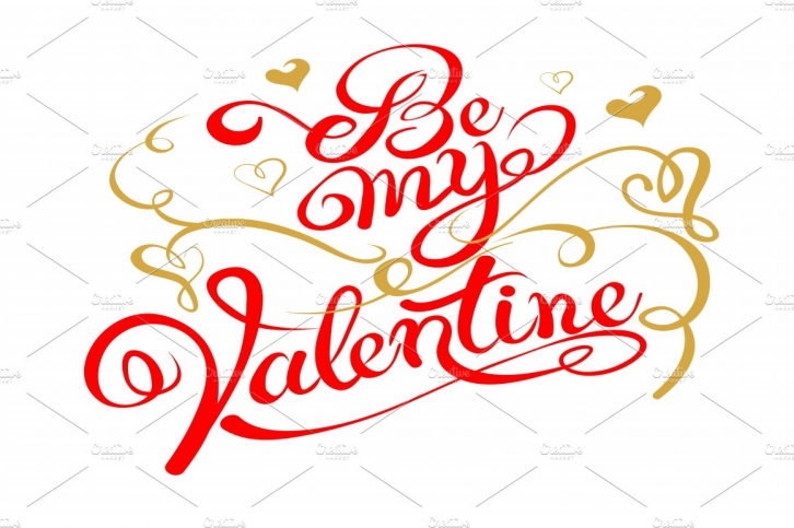 Be My Valentine text Font Download