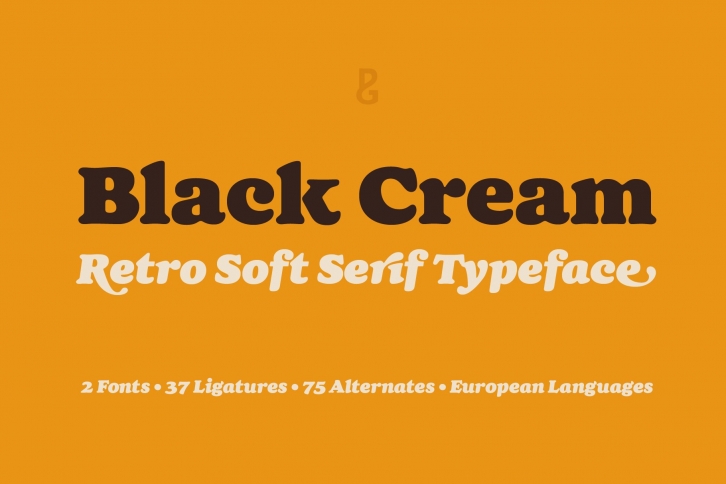 Black Cream – Voluptuous Soft Serif Font Download