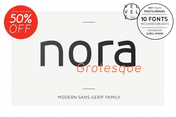 Nora Grotesque (50% OFF) Font Download