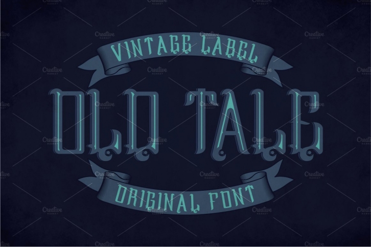 Oldtale Vintage Label Typeface Font Download