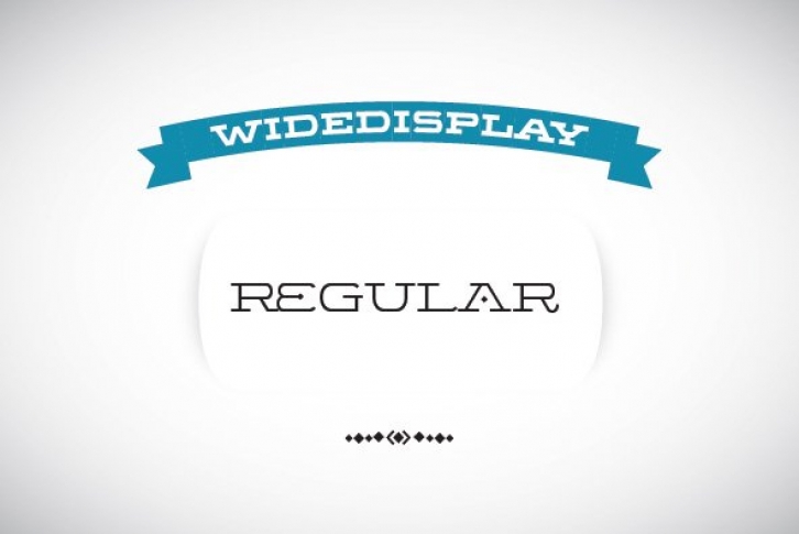 WideDisplay Regular Font Download