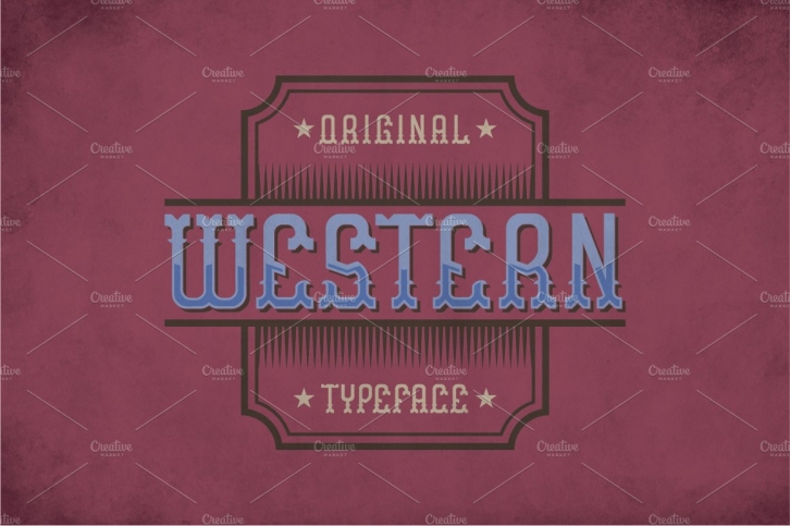 Western Vintage Label Typeface Font Download