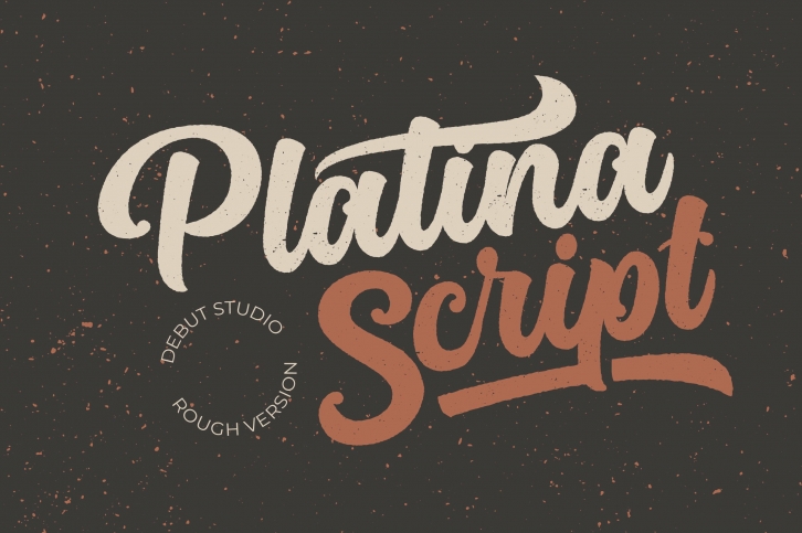 Platina Script // Rough Version Font Download