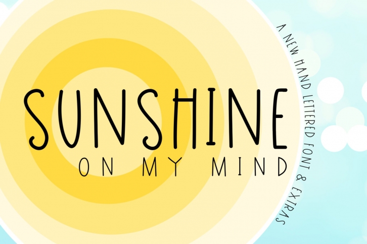 Sunshine on My Mind  Extras Font Download