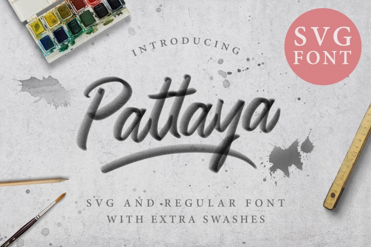 Pattaya SVG  Script Regular Font Download