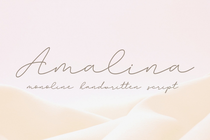 Amalina Monoline Script Font Download