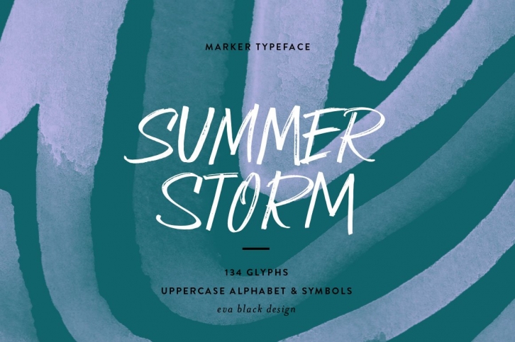 Summer Storm Marker Font Download