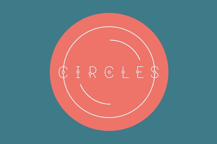 Vector Alphabet. Circles Font Download