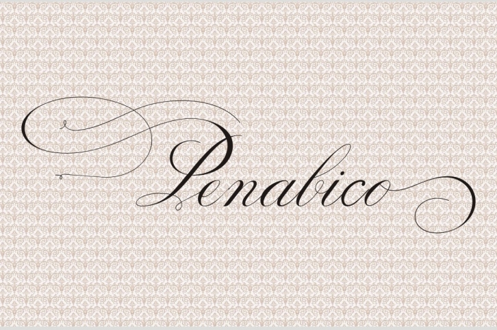 Penabico, an Intellecta best-seller Font Download