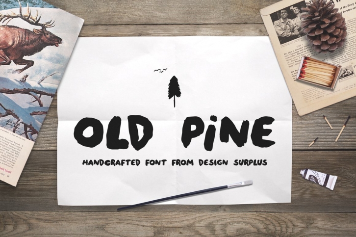 Old Pine + Extras Font Download