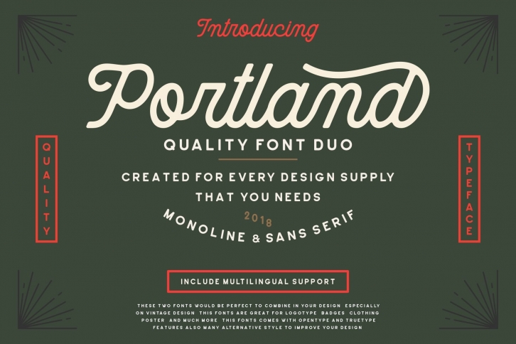 Portland Duo Font Download