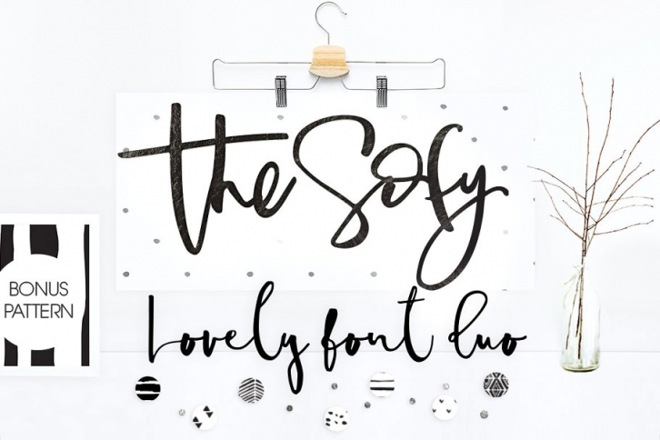 The Sofy Duo +Pattern+Freebie Font Download