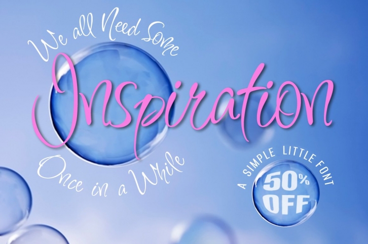Inspiration 50% Off Font Download