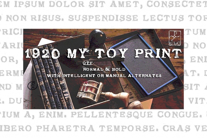 1920 My Toy Print OTF set Font Download