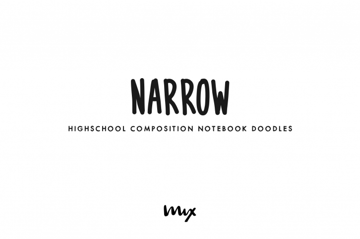 Narrow – A Handwritten Font Download