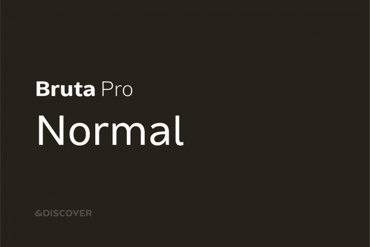 Bruta Pro Normal Font Download
