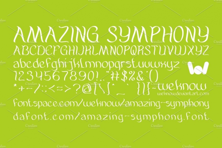 Amazing symphony font Font Download