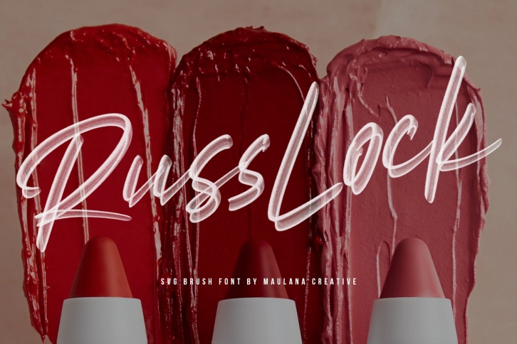 Russlock SVG Brush Font Download