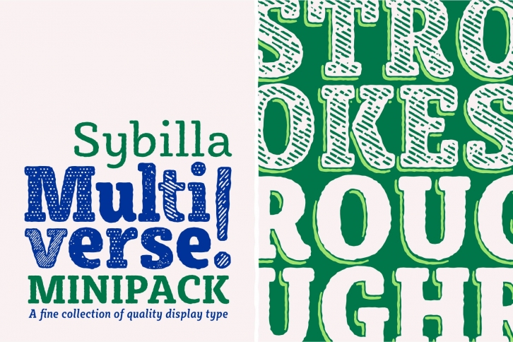 Sybilla Multiverse: Stroke + Rough Font Download