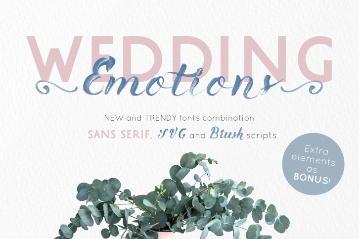 Emotions sans serif and SVG font duo Font Download