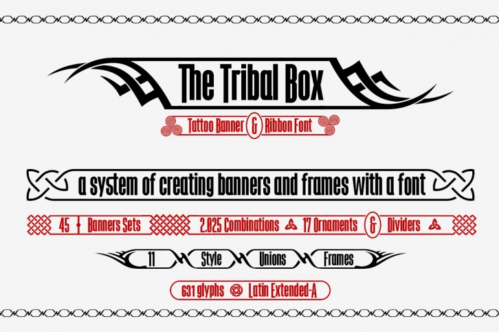The Tribal Box -banner font- Font Download