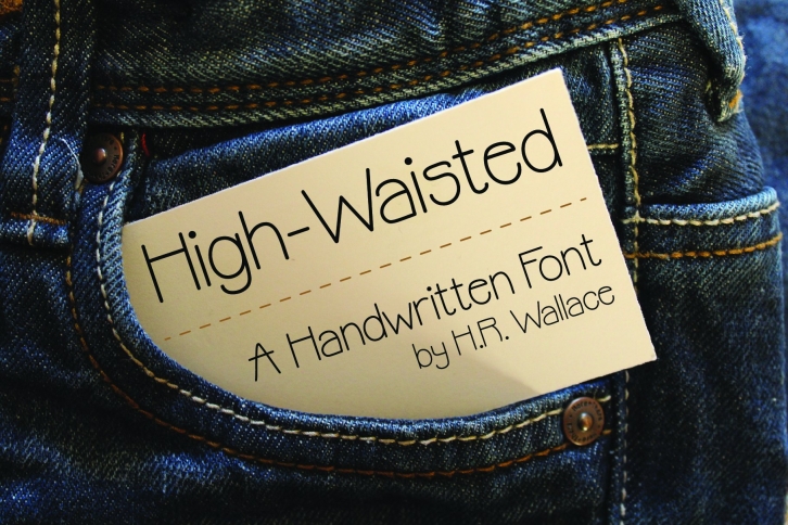 High-Waisted Handwritten Font Download