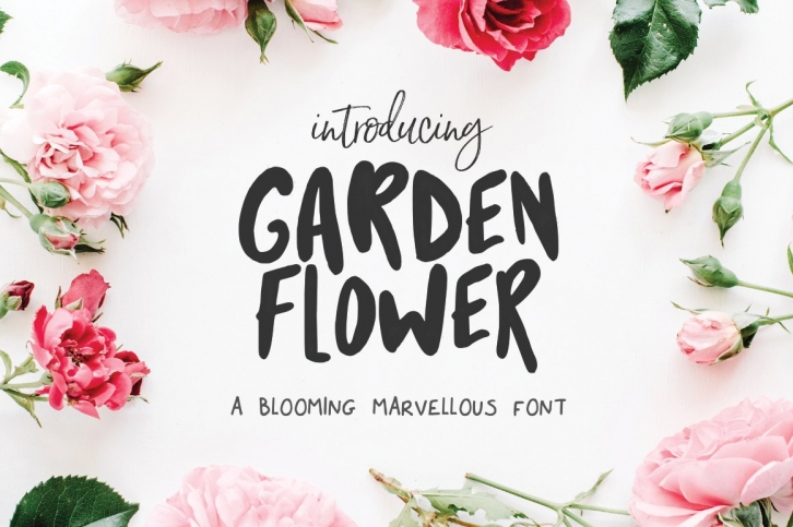Garden Flower Font Download