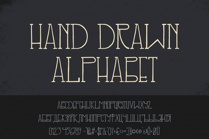 Hand drawn font Font Download