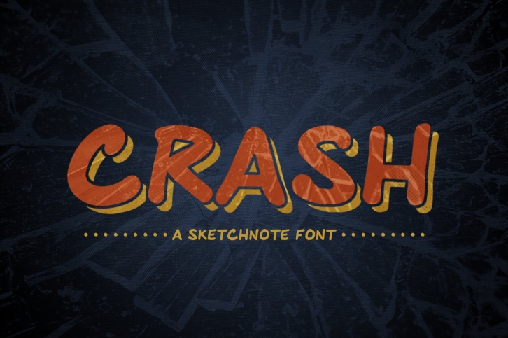 Crash: A Handrawn Sketchnote Font Download