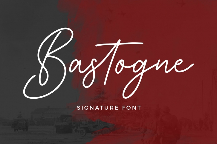 Bastogne Signature Font Download