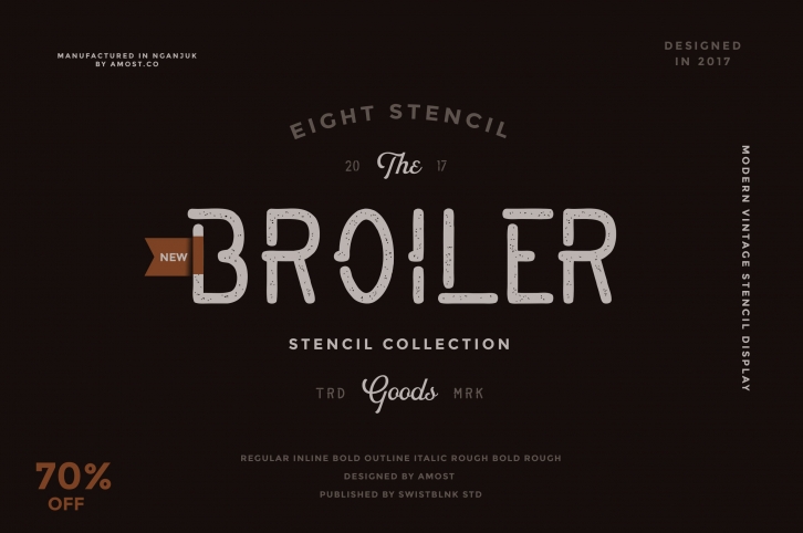 Smbrn Stencil Collection Font Download