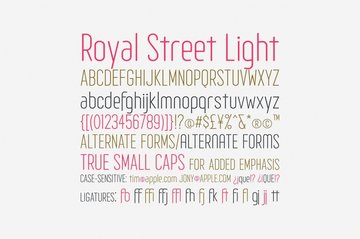 Royal Street Light Font Download