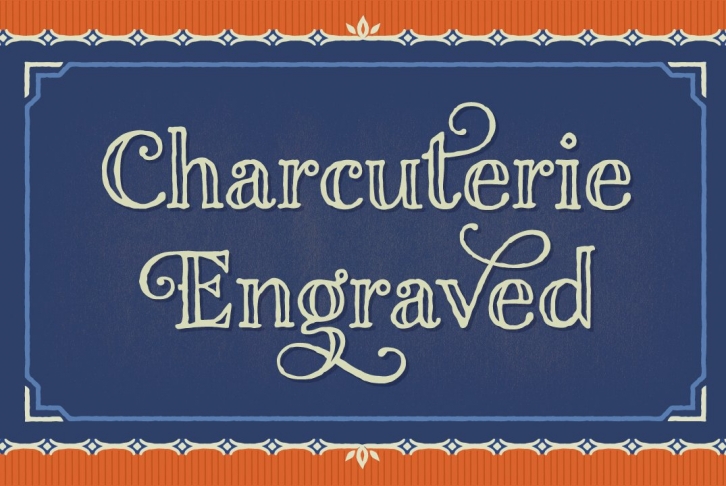 Charcuterie Engraved Font Download