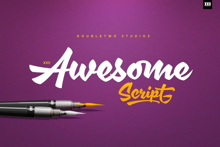 XXII Awesome Script Font Download