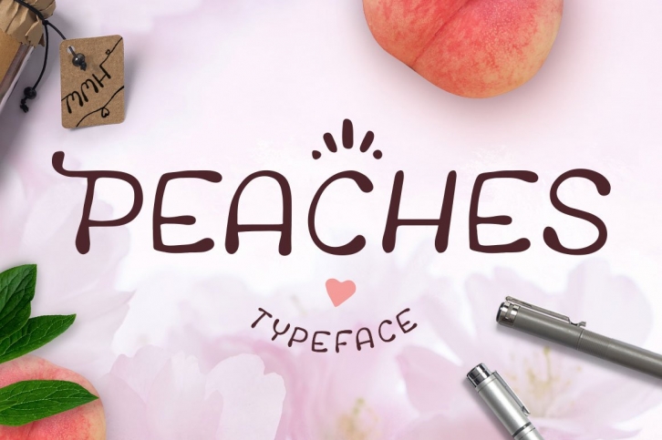Peaches * Wedding Font Download