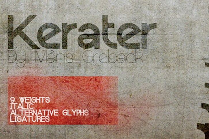 Kerater Font Download