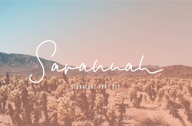 Savannah Signature Font Download