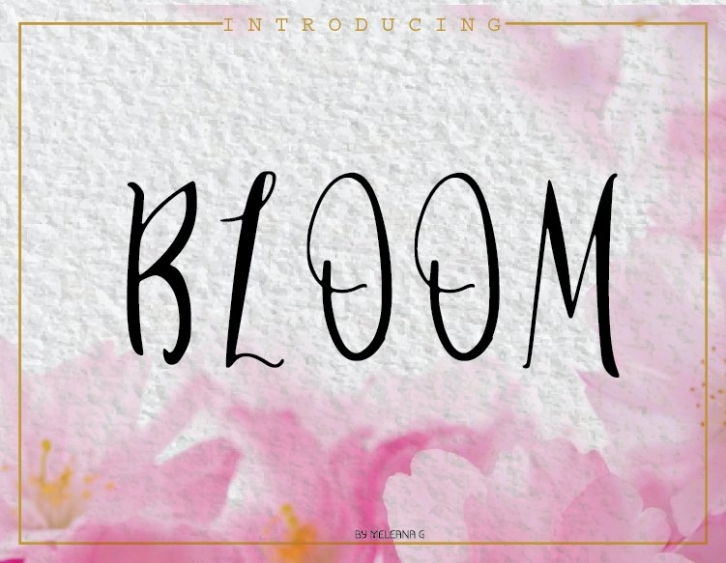 BLOOM FONT Font Download