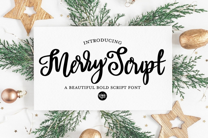 MERRY SCRIPT Christmas Lettered Font Download