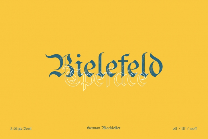 Bielefeld typeface font Font Download