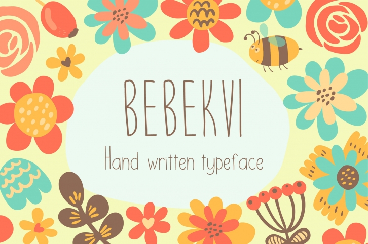 Bebekvi TTF hand written typeface Font Download